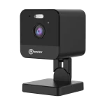 Top perspective of the WiFi Cube Camera showing the minimalist cube form and microphone positioning.