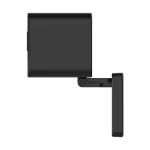 Top perspective of the WiFi Cube Camera showing the minimalist cube form and microphone positioning.