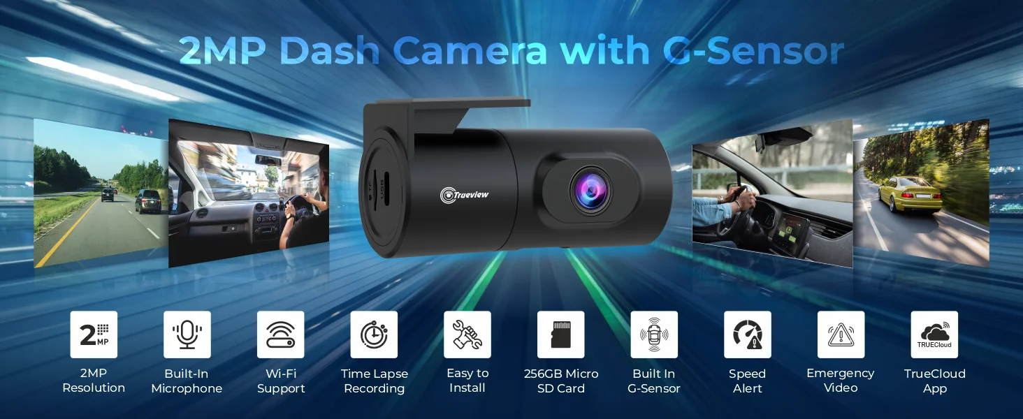 2MP Dash Camera With Built-In G-Sensor 3 Dash Camera