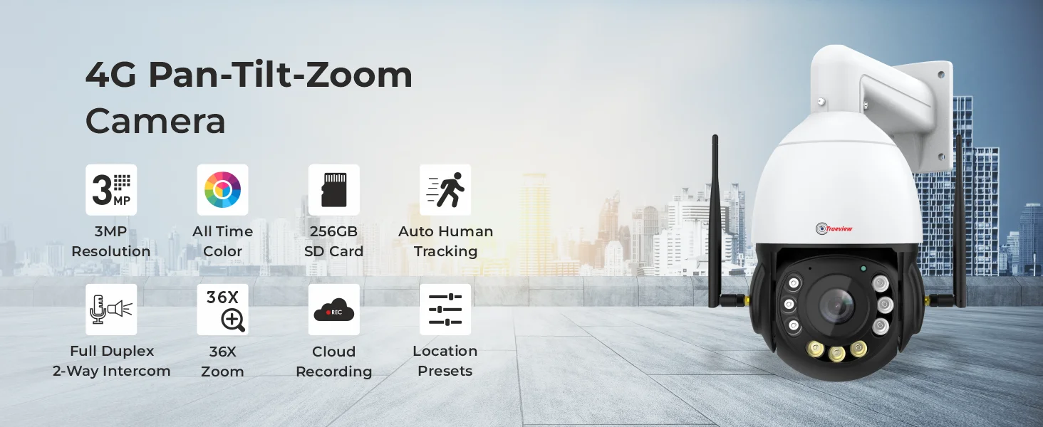 3MP 4G Dome PTZ Camera 01