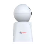 Front view of WiFi PT camera showcasing 3MP lens and integrated color LCD screen.