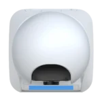 Front view of WiFi PT camera showcasing 3MP lens and integrated color LCD screen.