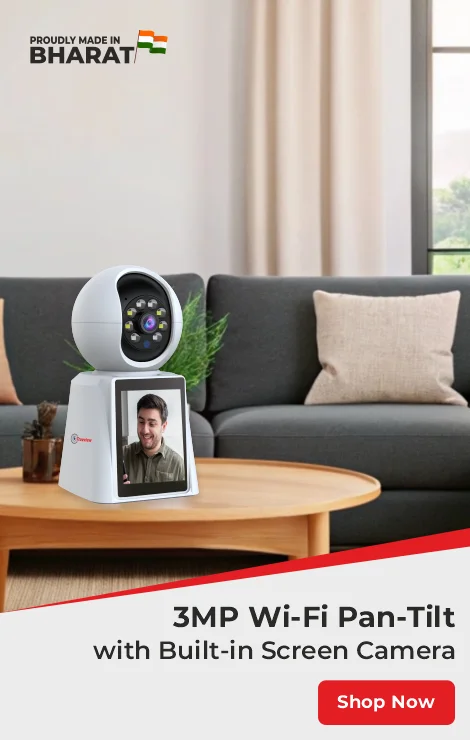 Home 8 3MP Wi-Fi PT Camera With Built-in Screen