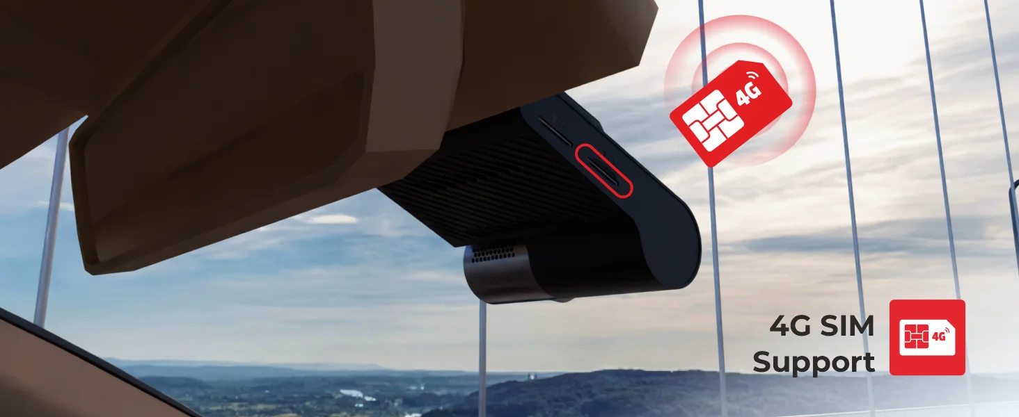 4MP 4G Dash Camera Built In GPS A 01