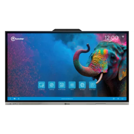 85-inch TrueBoard interactive flat panel with built-in AI camera for dynamic classroom engagement